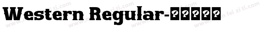 Western Regular字体转换